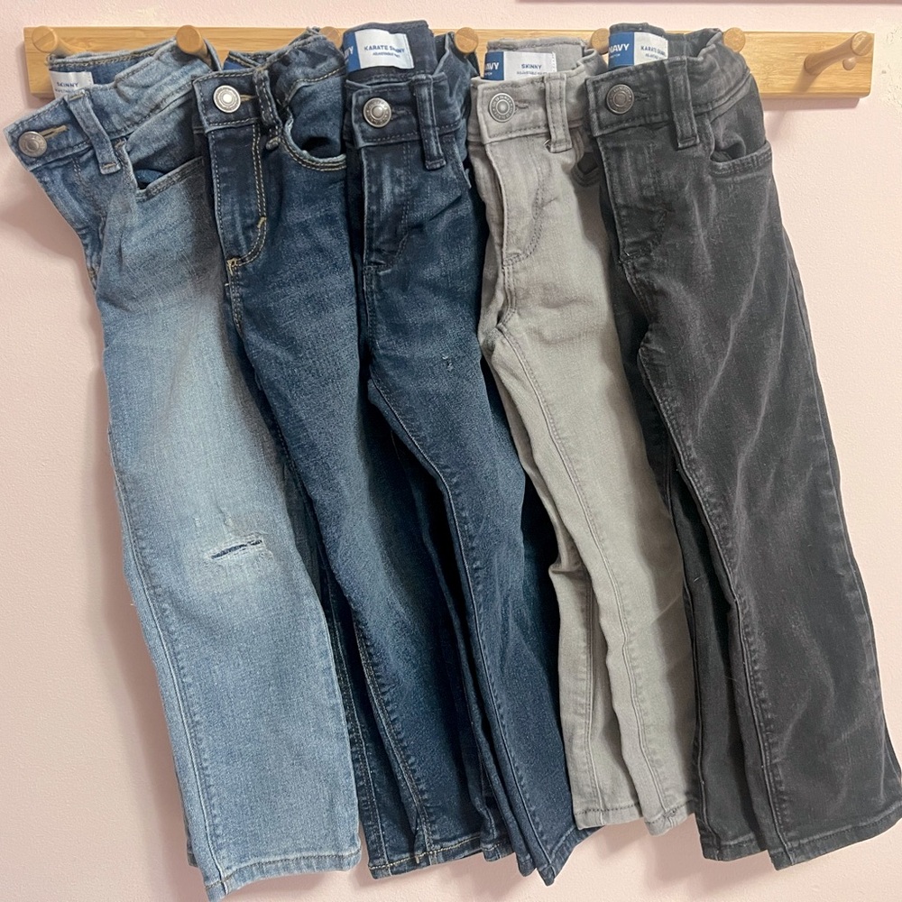 Bundle of Old Navy toddler boy skinny jeans